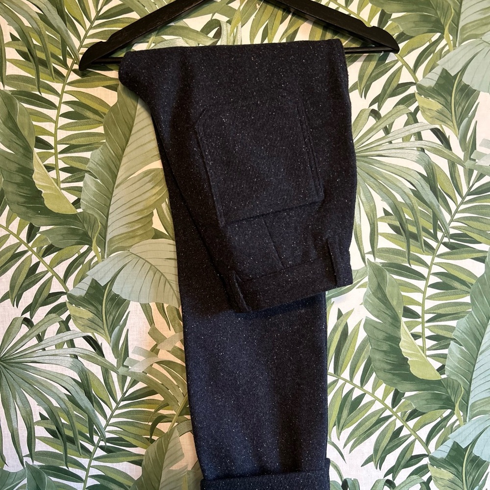 Taylor Stitch Navy Wool Pants - 28